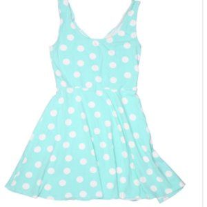 Polka dot mini dress